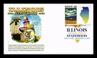 US COVER ILLINOIS STATEHOOD BICENTENNIAL FIRST DAY ISSUE COMBO PANDA CACHET