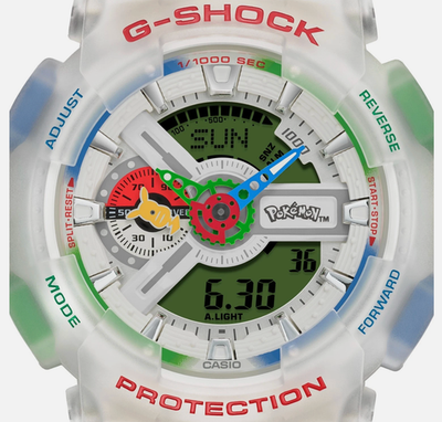 CASIO G-SHOCK x Pokemon GA-110PKM-7AJR Collab Watch Japan Limited