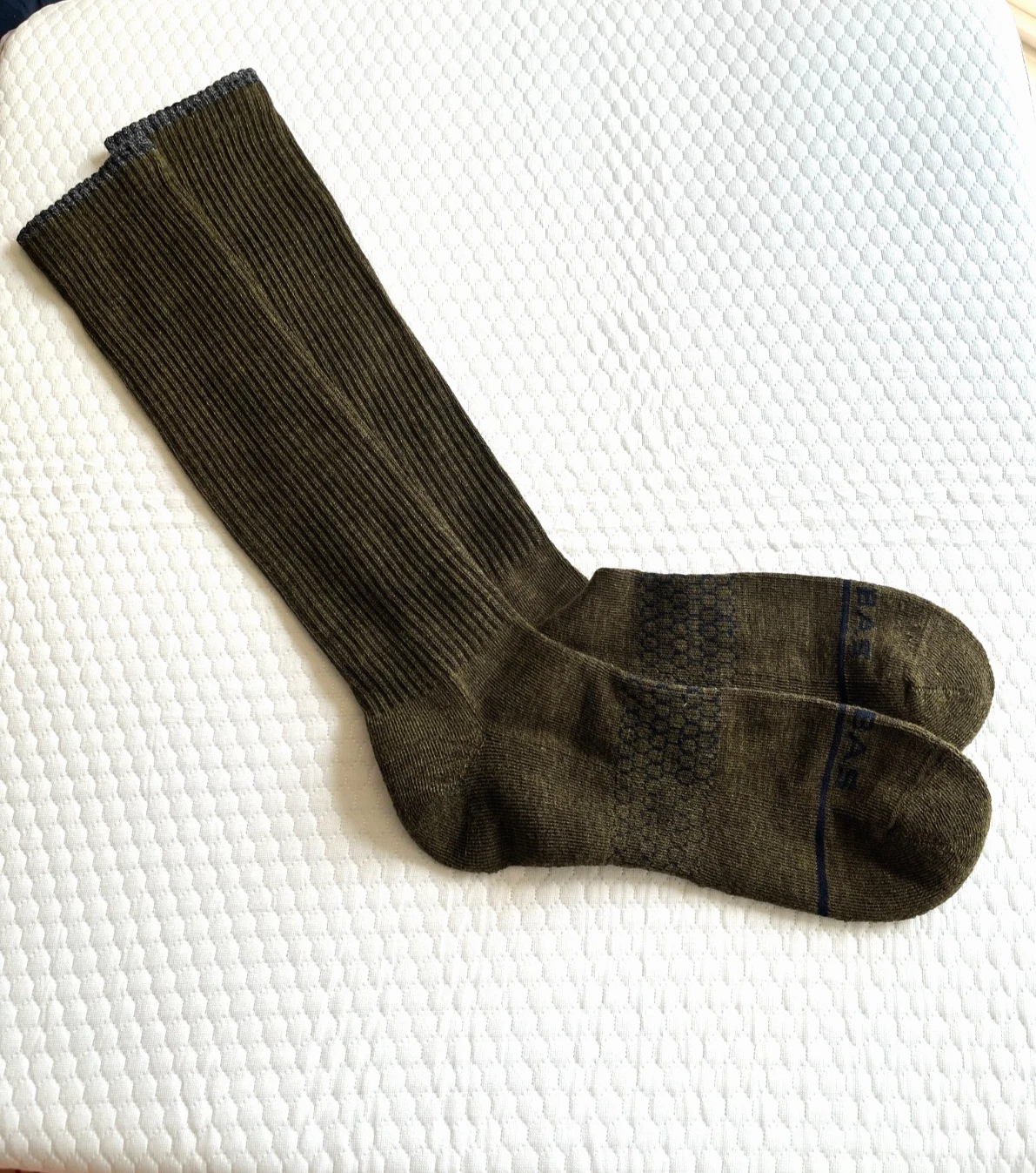 Bombas Merino Wool Midweight Crew Socks Size L (Men's 9.5-13, Wo 11-13)