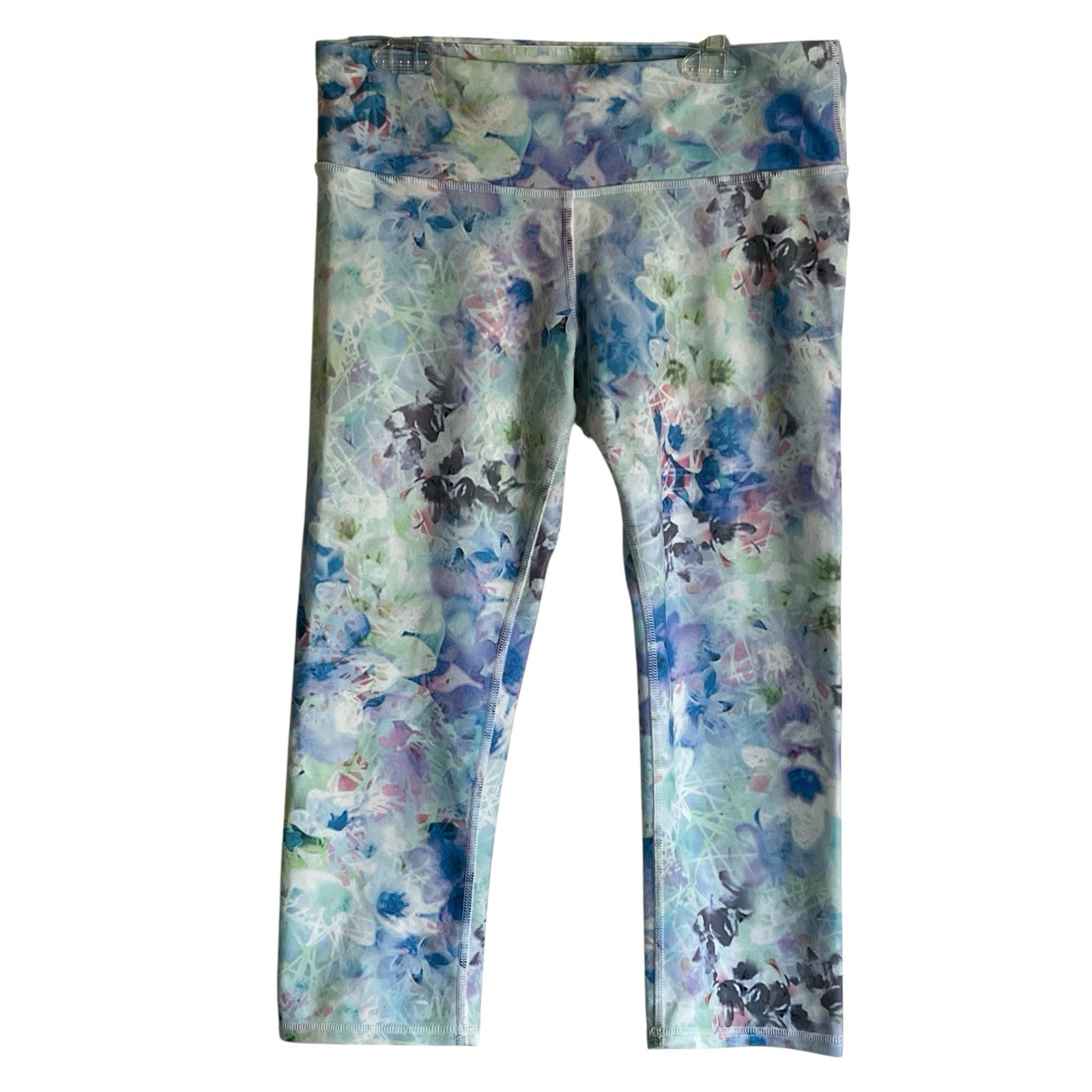 ALTRA Leggings Alo Yoga Crop acquerello floreale taglia M RN# 87370