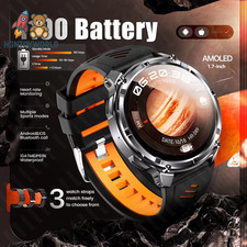 2025 New 1100Mah Large Battery Outdoor Smart Watch Men GPS Compass Heart Rate 10