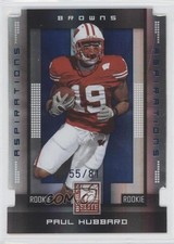 2008 Donruss Elite Rookie Aspirations Die-Cut 55/81 Paul Hubbard #168 0p5
