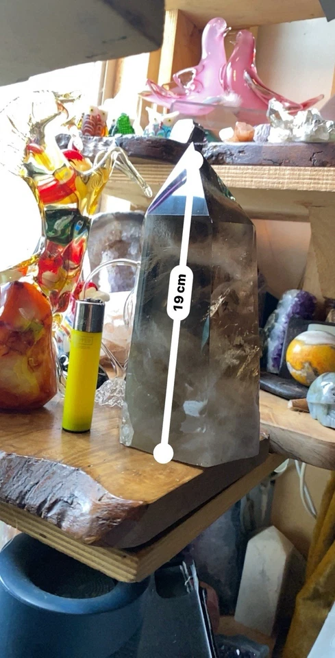 XL 19cm Smoky Quartz Crystal Tower Point 1.5KG | Grounding Protection - Image 2 of 4