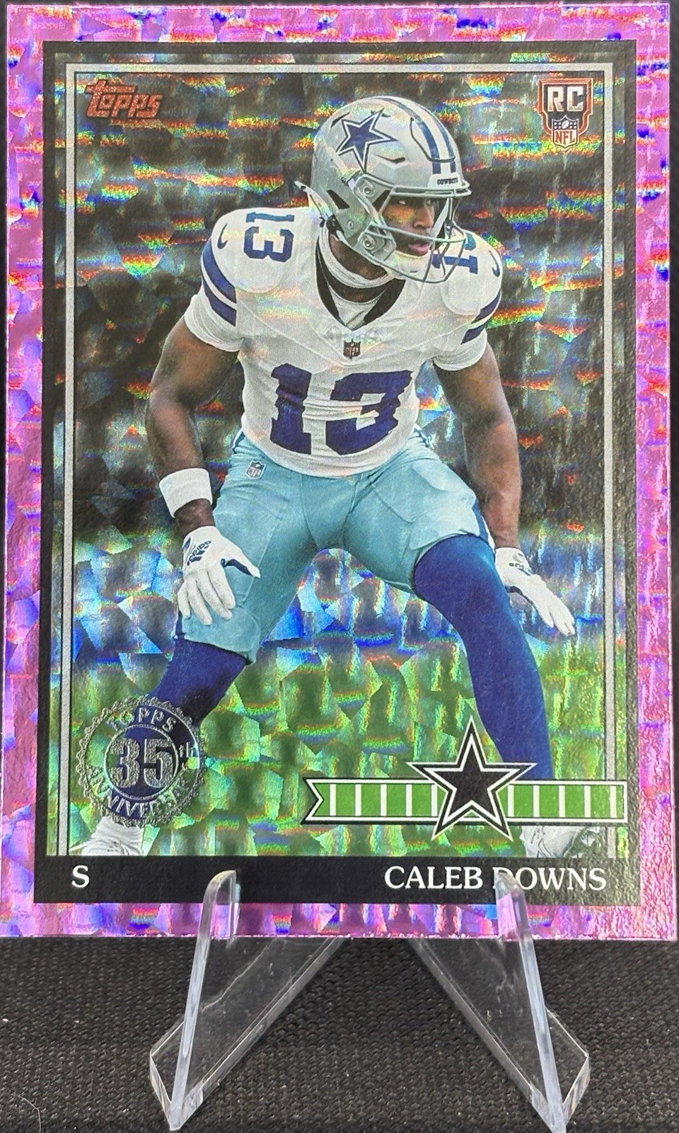 2026 Topps - Caleb Downs (RC) 1991 Topps Pink Crackle Foil #91TR-49 - Cowboys