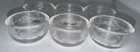 Vintage Set of Six Clear Acid Etched Crystal Open Salt Cellars Uranium UV Glow — photo 3