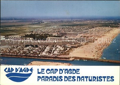 Cap-d Agde Paradis des Naturistes Fliegeraufnahme
