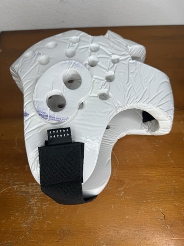 Tiger Claw Taekwondo Padded Helmet Size Large Used White - Picture 2 of 7