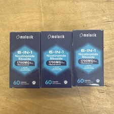 NAD+ Supplement, Nicotinamide Riboside 1700mg, with Trimethylglycine 3pack 
