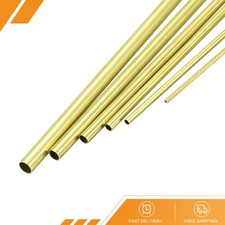 6pcs Brass Tube 1-3.5mm OD 0.2mm Thickness 300mm Length Round Pipe Tubing