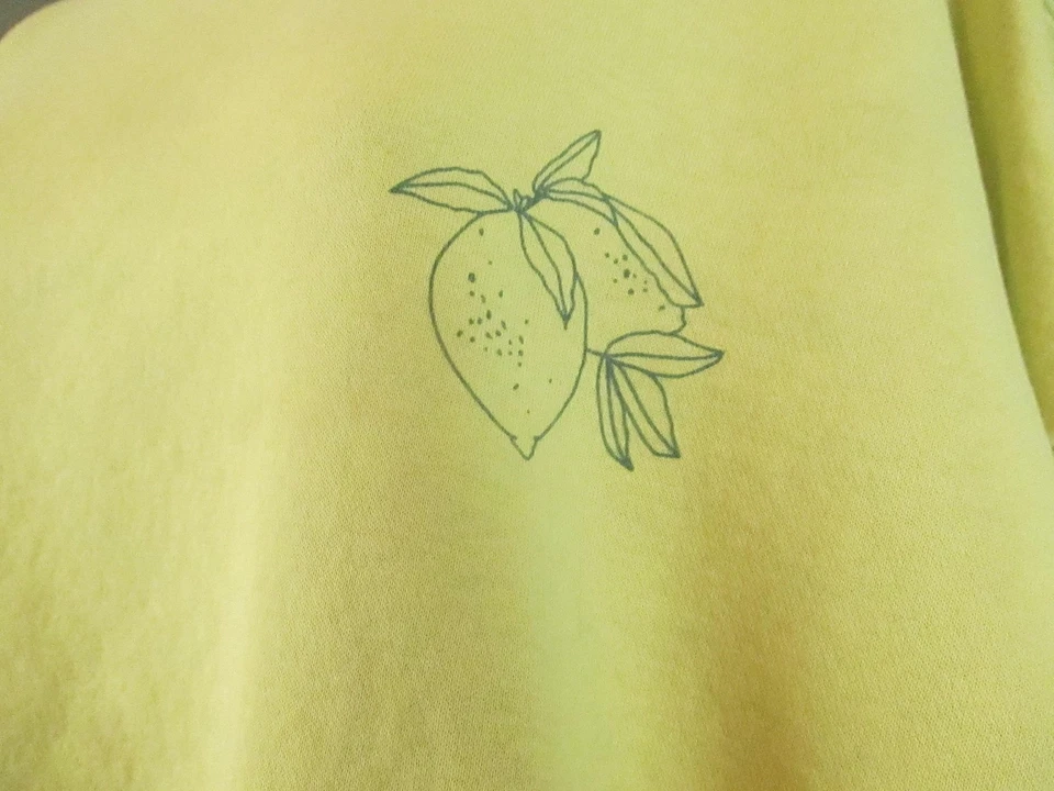 Sudadera Wildfox Mujer Extra Pequeña Amarilla Drop Tops Limón Gotas Gráfico Foto 4 de 4