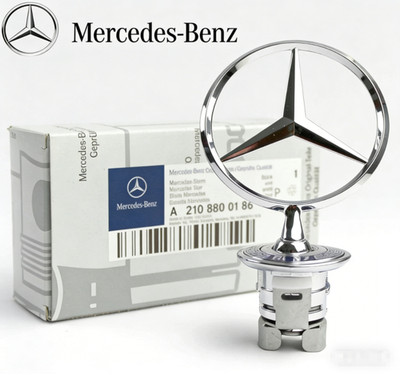 Front Hood Star Emblem ..44mm Fit For Mercedes Benz E C S CLK W211 W210 US STOCK