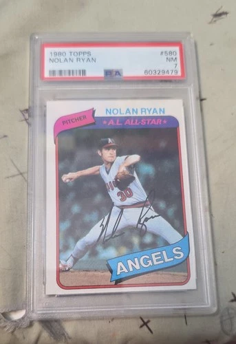 1980 Topps - Nolan Ryan #580 Psa 7