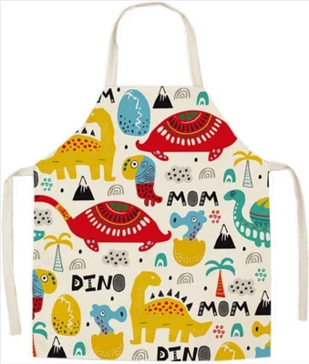 Grembiule Topways Bambini Bambini Disegno Dinosauro Lino