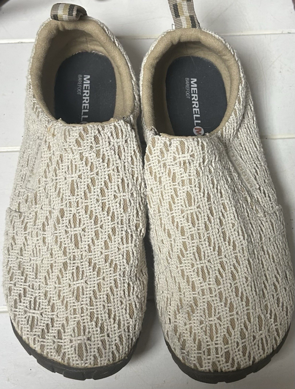 Scarpe slip on Merrell donna taglia 6 JUNGLE GLOVE PIZZO avorio