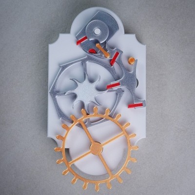 Extra-Flat (Slim) Co-Axial Escapement Demonstration Model