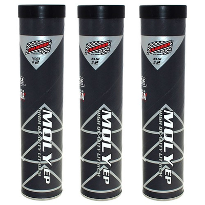 #ad 3PK NLGI #2 Lithium Moly Extreme Pressure Grease Tubes For Full Size Grease Gun $49.99