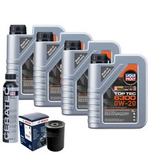 Motoröl 0W20 LIQUI MOLY Top Tec 6300 4L+BOSCH Ölfilter +Cera Tec
