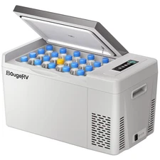 23 Qt Portable 12V Car Refrigerator - Fast Cooling Compressor Cooler for Travel