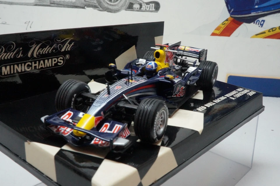 MINICHAMPS /F1 2008 REDBULL RACING RB4 -DAVID COULTHARD  - 1/43 SCALE MODEL CAR - Image 4 of 4