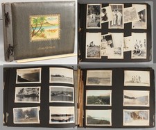 1940s Antique 137 Hawaiian Photographs Waikiki Hawaii Photo Album, NR