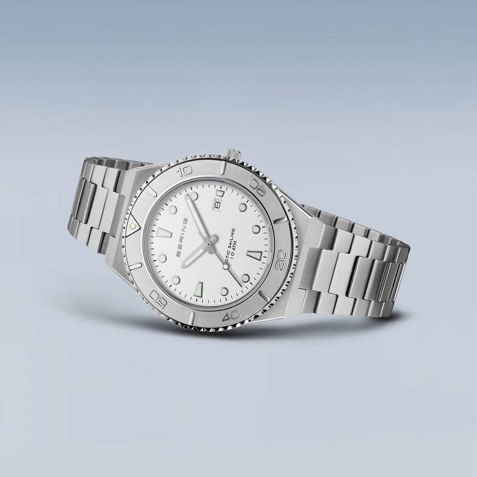 Bering Time - Reloj Hombre Cuarzo Plateado y Blanco "Arctic Sailing" - 18940-704 Foto 4 de 4