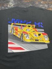 Vintage Y2K Porsche RS Spyder Le Mans Shirt Men XL Signed By Lucas Luhr RARE