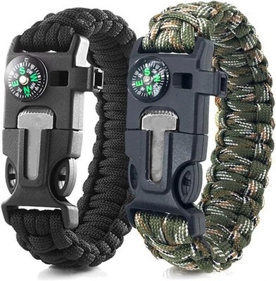 - Survival Armband Set für Outdoor-Aktivitäten, 5-in-1 Kit für Herren Damen