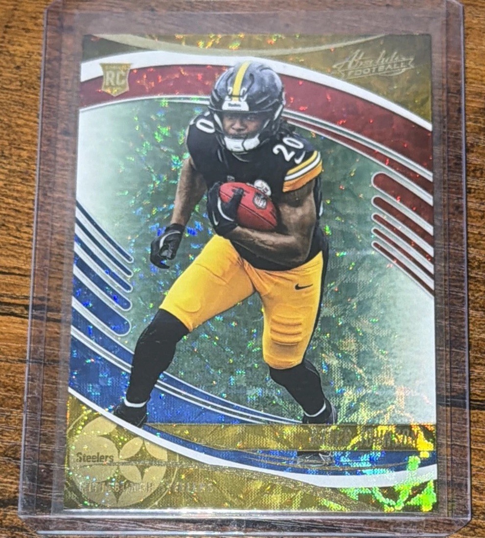 2025 Panini Absolute-Rookies Kaleb Johnson #148 Red White&Blue Kaleidoscope (RC)