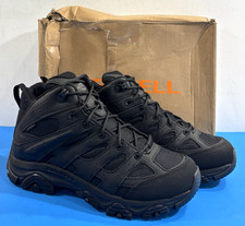 NIB 11 M MERRELL MENS MOAB 3 TACTICAL MID WATER PROOF BOOTS J003911 BLACK