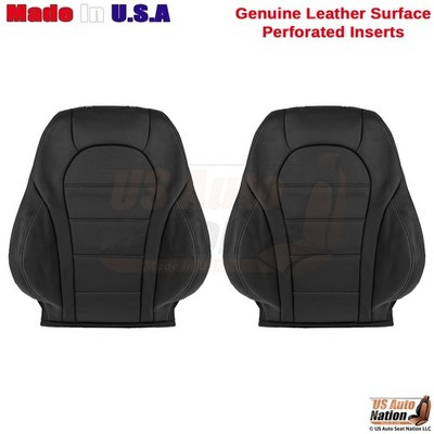 2016-2021 Fits Mercedes-Benz GLC Genuine Leather Front Top Covers Black/White