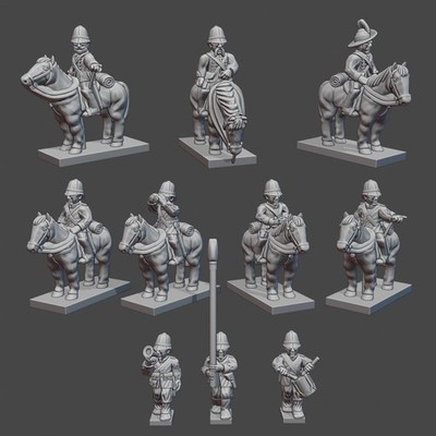 6mm/10mm/13,5mm/15mm Scale British Command & Personality Figuren - Zulu Wars 1879