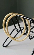 CAROLINA BUCCI  FLORENTINE FINISH EXTRA LARGE OVAL HOOP EARRINGS RRP £2890