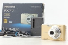  MINT Boxed Panasonic Lumix DMC-FX77 Gold Compact Digital Camera FromFrom JAPAN