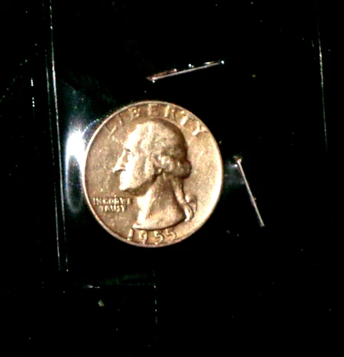 1955-D SILVER WASHINGTON HEAD QUARTER - GRADES - "VERY FINE"