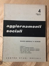 Rivista Aggiornamenti Sociali 1964 nr. 4 L'adozione, I mali della città