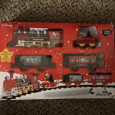 アンティーク雑貨 Disney HOLIDAYEXPRESS MINITRAIN FRAMESET Disney Mickey Mouse Express Holiday Christmas Train Set Lights