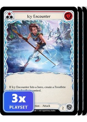 Icy Encounter (Red) ELE157 Tales of Aria Common Flesh & Blood Card Playset of 3