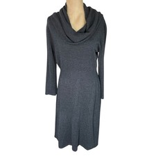 Neiman Marcus Women's Dark Gray Sweater Dress Size Medium