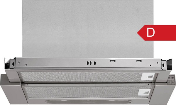 Bauknecht Dunstabzugshaube 60Cm Led Edelstahl Flachschirm Abluft-image
