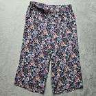Sleep by Cacique Pajama Sleep Pants 22/24 Wide Leg Floral Elastic Waist Pockets