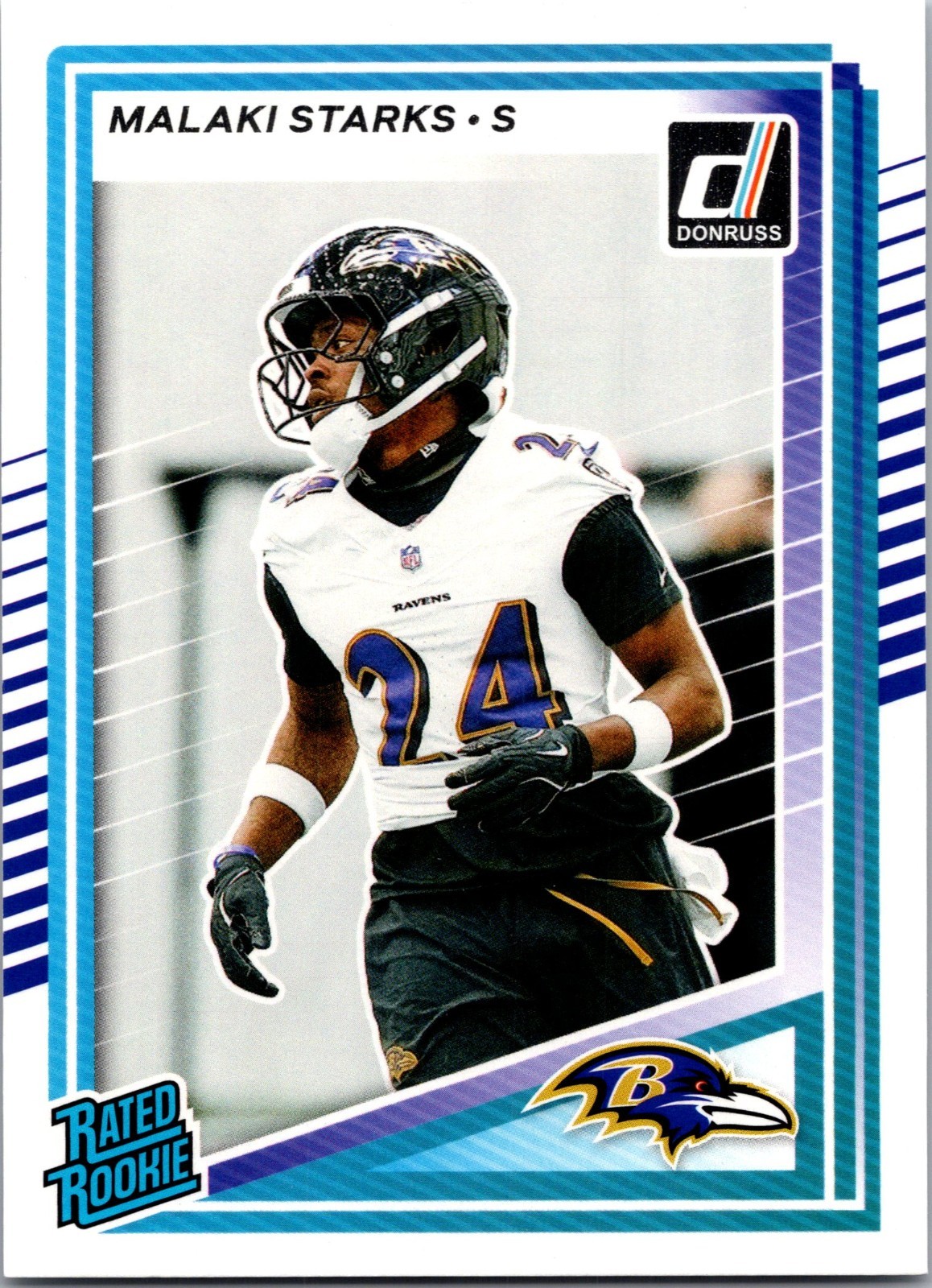 2025 Panini Donruss Malaki Starks RC Rookie #346 Baltimore Ravens