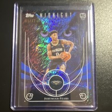 Topps Midnight Night Owls Rookie Jeremiah Fears Midnight /12 NO-22.  1st ON PRNT