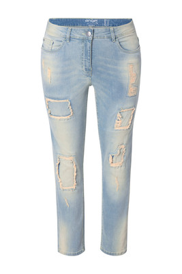 Angel of Style Damen große Größen Jeans Emma Slim Fit destroyed