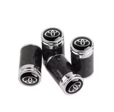 Toyota Carbon Fiber Style Tire Valve Stem Caps Set Of 4 Wheel Rim Logo Emblem Bl Toyota Carbon Fiber Style Tire Valve Stem Caps Set Of 4 Wheel Rim Logo Emblem Bl