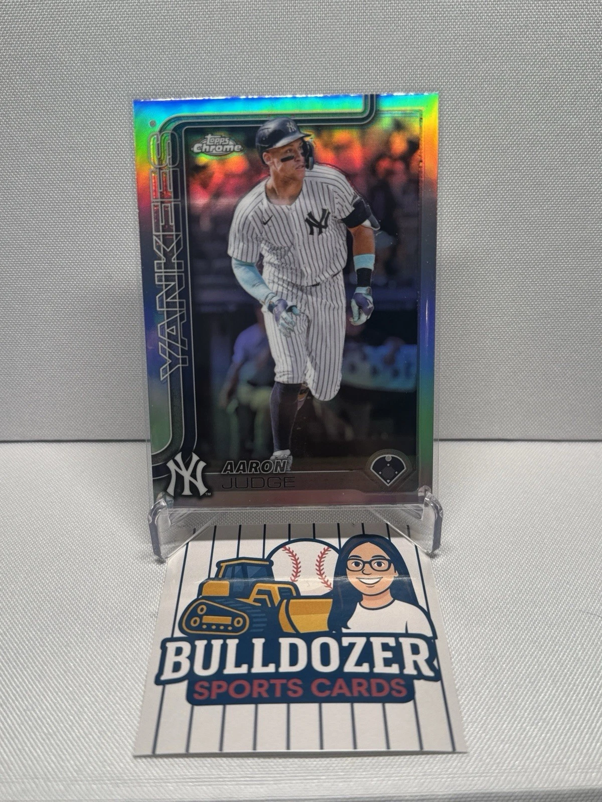 2025 Topps Chrome Yankees Aaron Judge Base Refractor