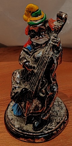 3x Argento Laminato Clowns with String Instruments & Symbols made In Italy - Picture 8 of 24