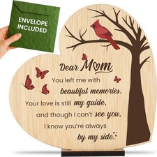 Memorial Wooden Plaque for Mom Loss Sympathy Gift Personalize