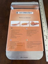 Paleta de acero inoxidable Le Creuset #51 bandeja de transferencia para hornear herramienta de molde de silicona