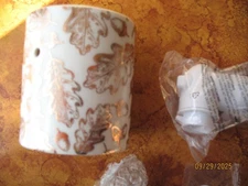 SCENTSY FALL FOLIAGE/LEAVES, MINI WALL WAX WARMER, METALLIC GOLD LEAVES-NIB