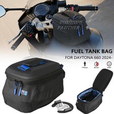 Para Daytona 660 2024 - Bolsa de tanque de combustible Equipaje Mochila impermeable Kit de bloqueo rápido